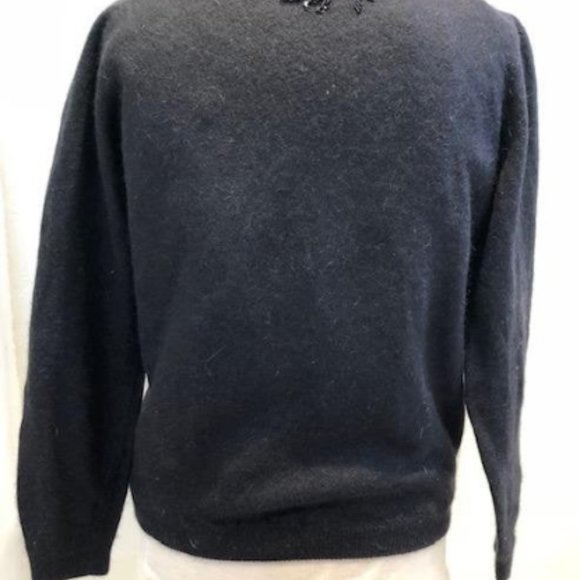 Vivien Forest Angora Lambswool cardigan sweater - Picture 5 of 5